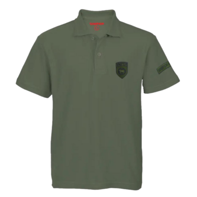 Sniper Golfer Shield Logo Olive