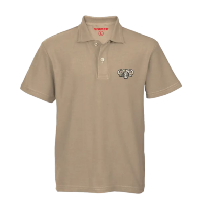 Sniper Khaki Buffalo Logo S/S Golfer